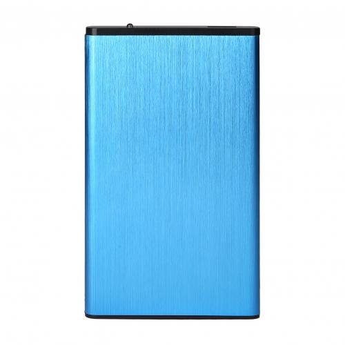 2.5 inch 5Gbps USB 3.0 SATA External Hard Drive Enclosure with Type-c Adapter 2.5inch USB 3 HDD Case: Blue