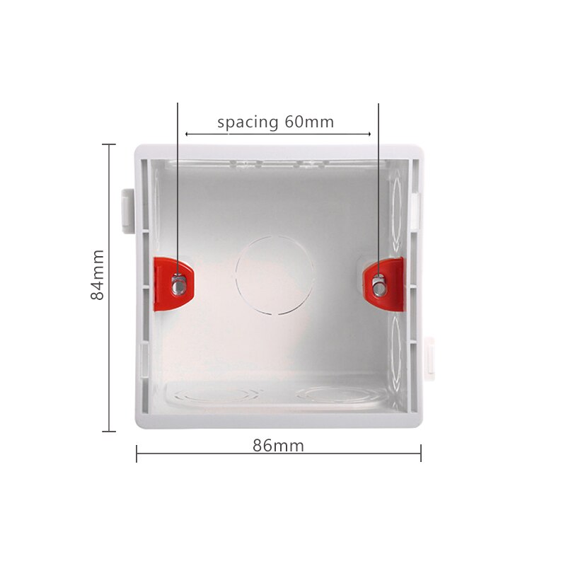 86 type British Standard electrical adjustable mounting box cassette switch socket junction box concealed internal mounting box