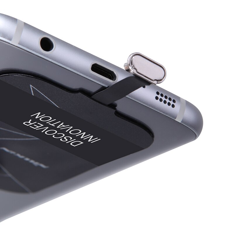 Nillkin etiquetas mágicas qi receptor de carregamento sem fio micro usb/tipo c adaptador para iphone 5S se 6 s 7 plus para samsung s6 s7 borda