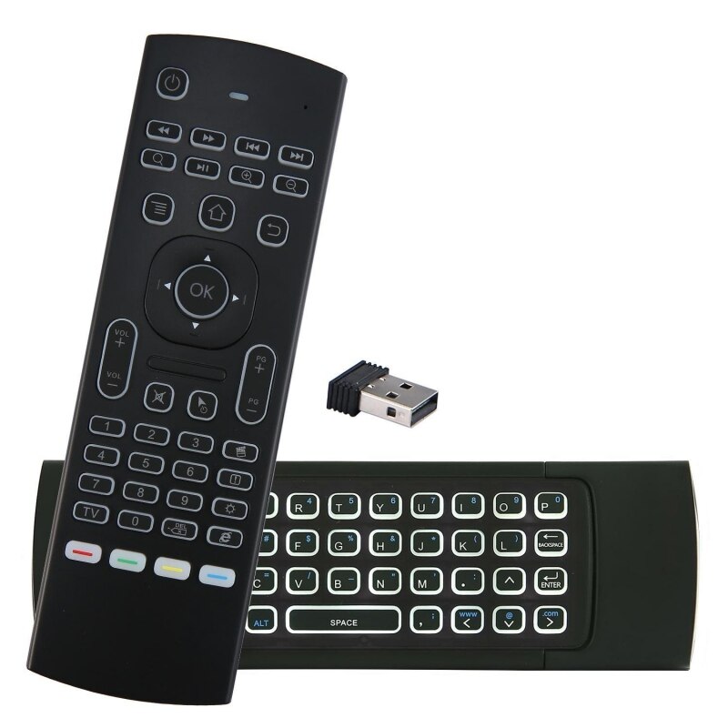 MX3 Backlit Air Mouse T3 Google Smart Ir Afstandsbediening 2.4G Rf Draadloze Toetsenbord Voor X96 Mini H96 Max x2 Pro Android Tv