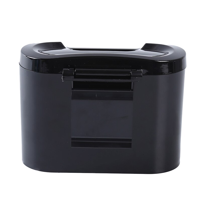 Universal Car Durable Mini Trash Bin Vehicle Auto Car Garbage Dust Case Holder Box Bin Trash Rubbish Can: Black