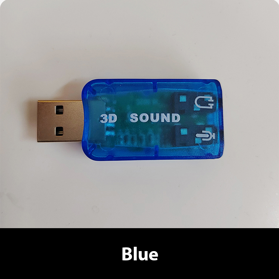 5.1 Sound channel USB independent sound card External computer to replace PCI notebook usb sound card USB to audio interface: Blue