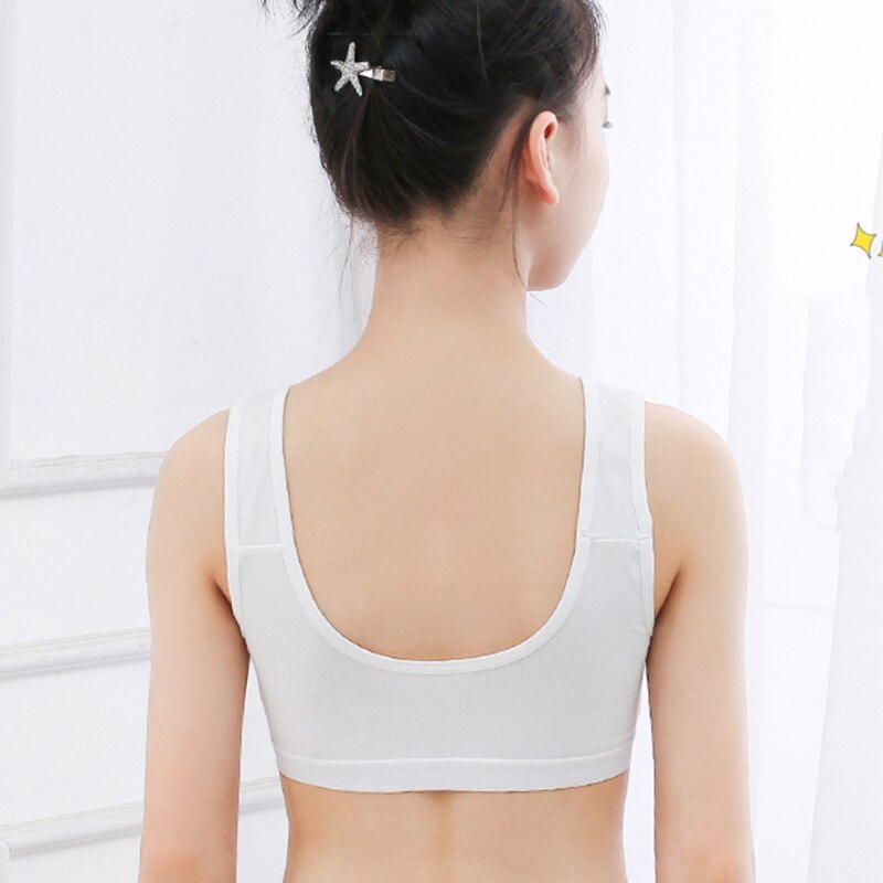 Crop top con spugna imbottita reggiseno sportivo da allenamento per ragazze intimo morbido per reggiseno in cotone per ragazze adolescenti in velocità1