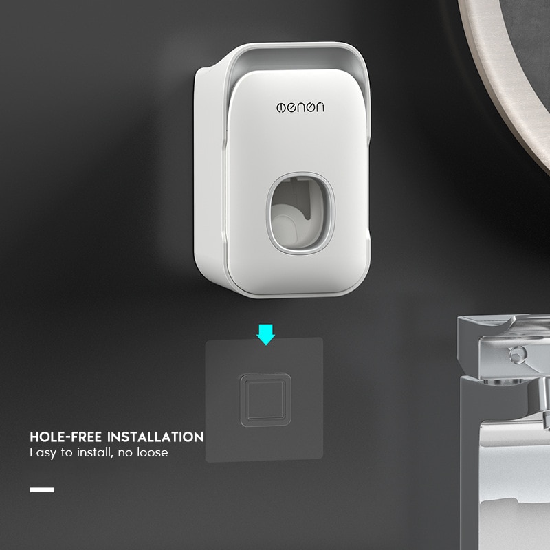 Distributore Automatico di dentifricio con Spazzolino Da Denti titolare Fissato Al Muro Bagno impostato di Accessori per La Casa Dentifricio spremiagrumi