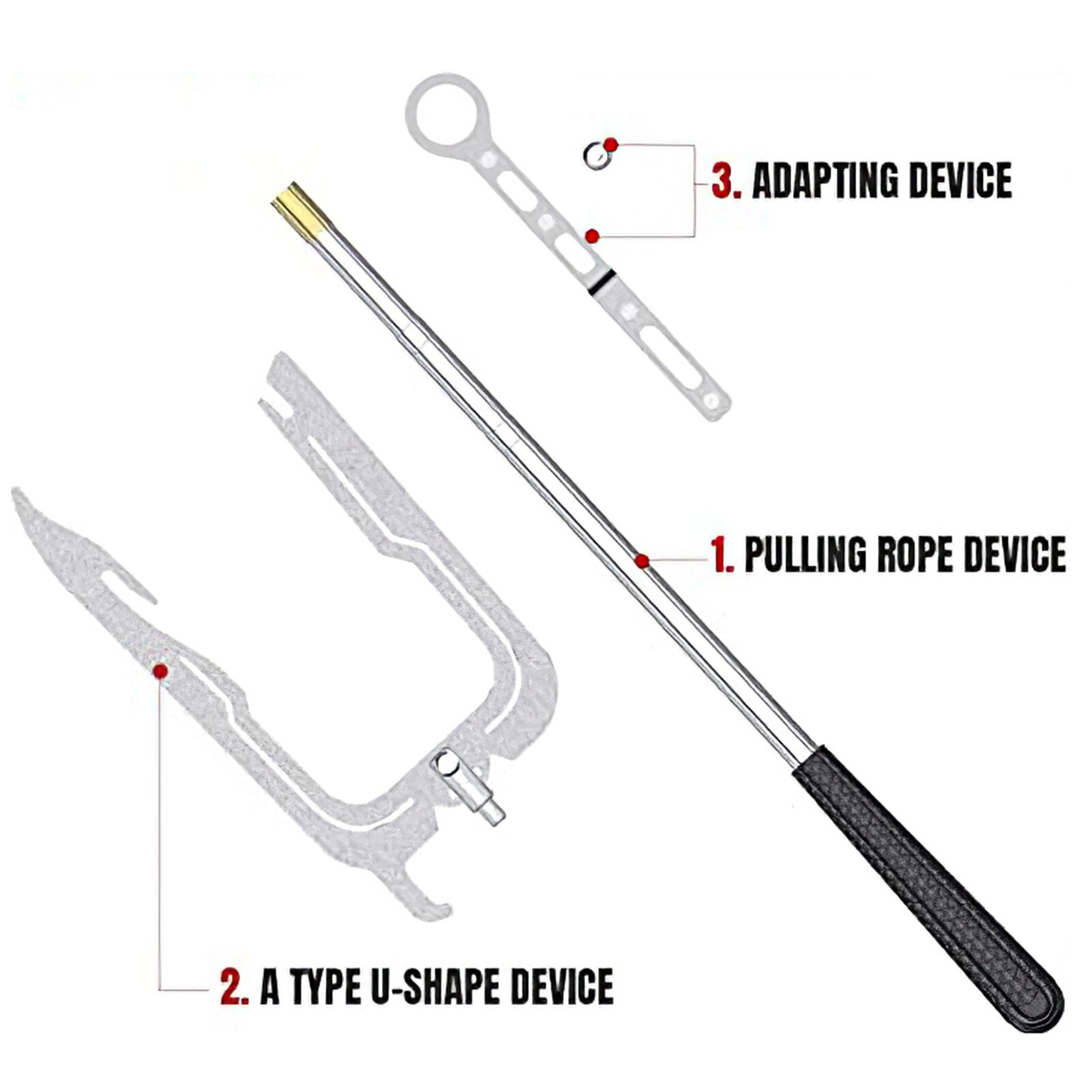 Łatwy hak robić łodzi duża odległość nawlekacz kablowy teleskopowy hak robić łodzi uniwersalny hak robić cumowania robić cumowania