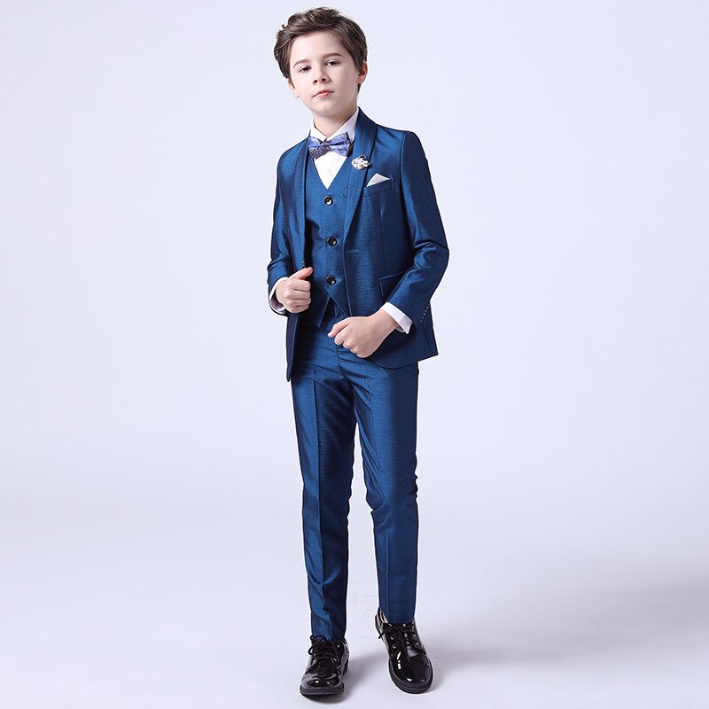 Conjunto de traje Formal para niños, traje de flores para de boda, traje de actuación, Blazer, pantalones, conjunto de ropa para primavera y otoño