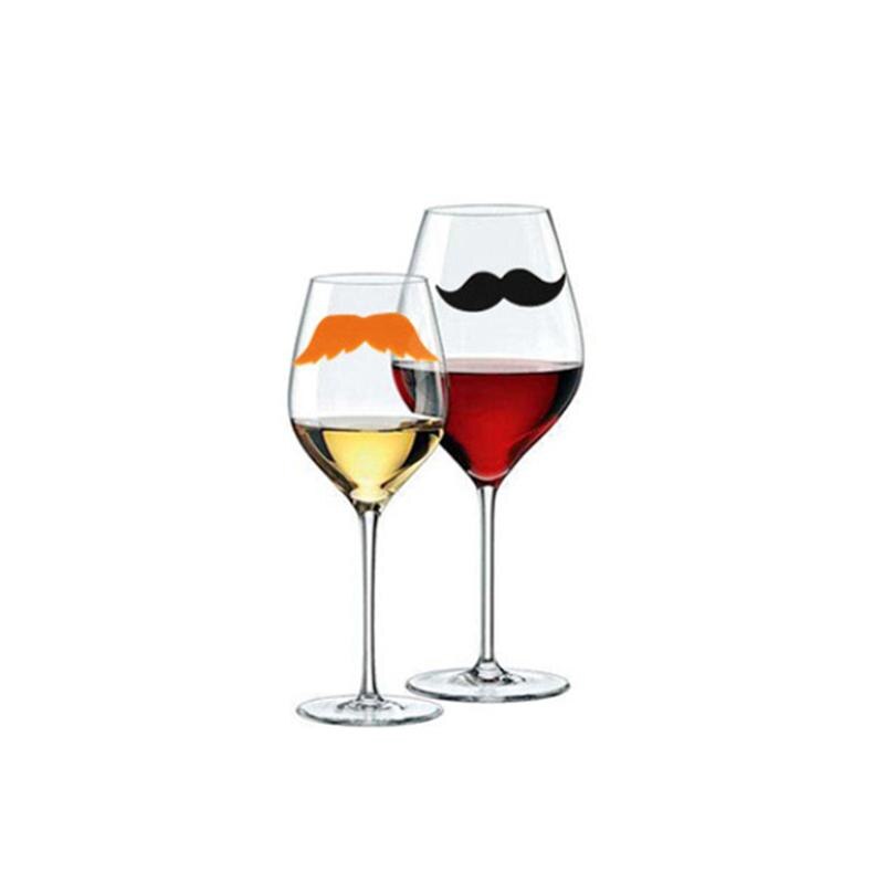 12 stk glas kop markør skæg kop identifikator glas kop etiketter tags underskrive fest banket bar