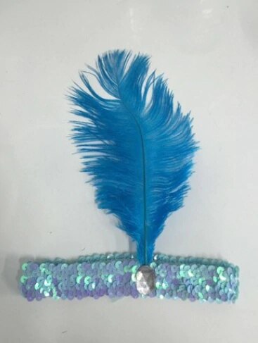 Paars Kleur Harige Charleston Haarband 436142408