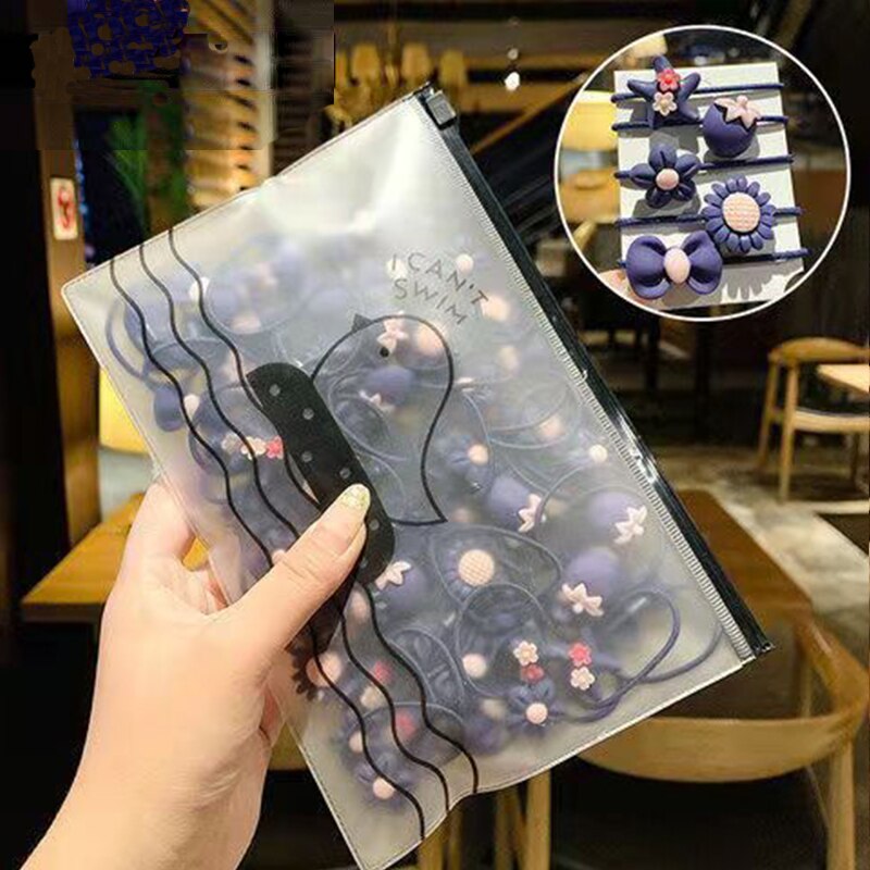 Bandas elásticas para el Cabello para Niñas, Coletas Pequeñas y Coloridas, no Daña EL Cabello, Accesorios para el Pelo, 20 Piezas: 20Pcs-A6