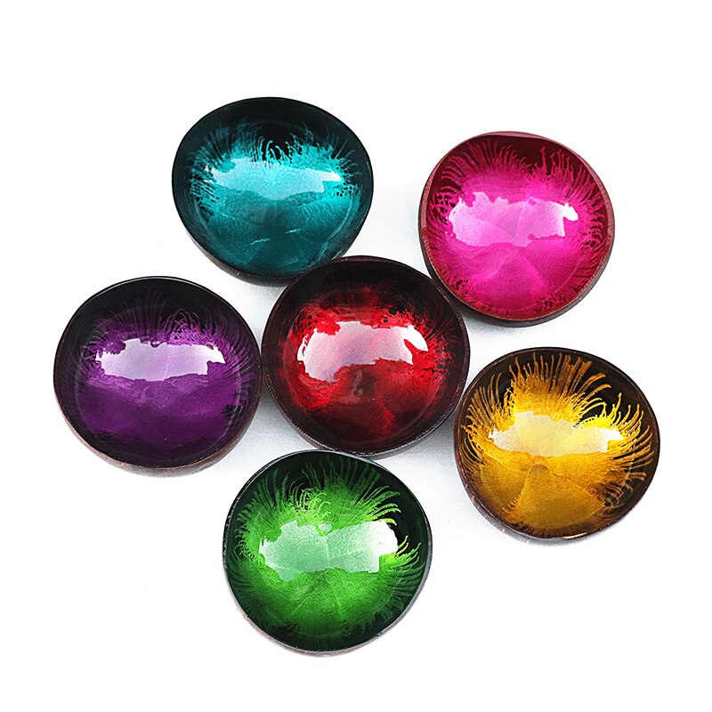 Bol en coquille de noix de coco, tendance, Vintage, , salade de fruits, nouilles, riz, Art décoratif, vaisselle de table, cuisine, Restaurant