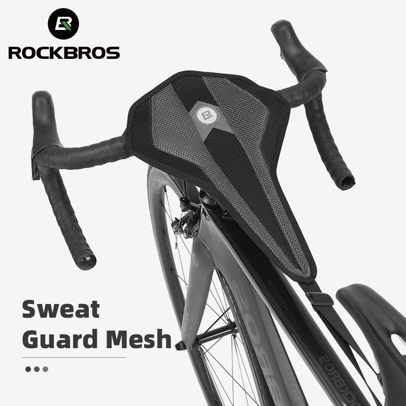 Rockbros Fiets Zweetband Fietsen Trainer Zweet-Proof Driehoek Absorberende Zweet Netto Rapid Snel Droog Mtb Racefiets Accessoires