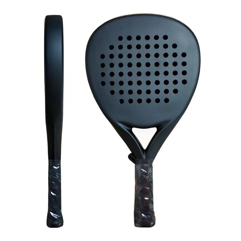 Fibra de carbono praia padel raquete de tênis macio eva rosto paddle raquetes de tênis com pá saco capa pesada ponta equilíbrio