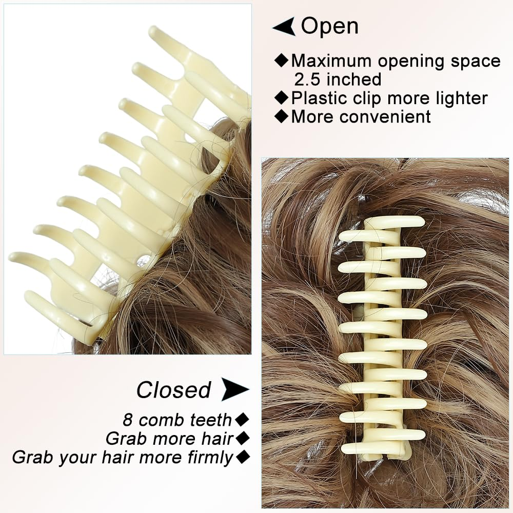 Synthetic Messy Bun Hair Piece Claw Clip Tousled Updo Hair Buns Hairpiece Extensions Curly Faux Bun Hair Pieces for Women