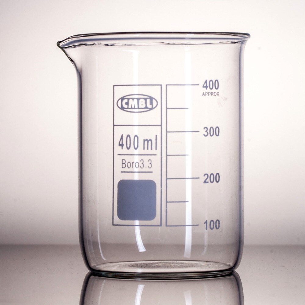 400ml,Glass Beaker Low Form,Made From Borosilicate Glass3.3