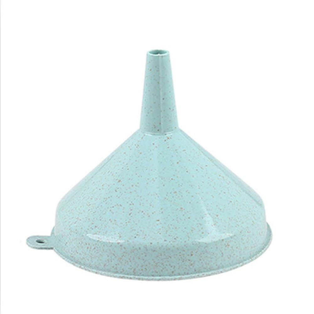 Wheat Straw Funnel Pour Transferring Liquid Oil Household Kitchen Fixture Wheat Straw Food Grade Material Kitchen Utensils: Blue S