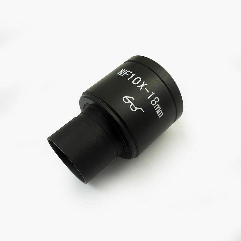 Biological Microscope Eyepiece 10X Wide Field Eyepiece Wide Angle Optical Glass Lens 23.2mm Mounting Size High Eye Point