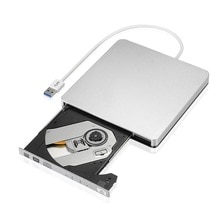 Ekstern slim usb 3.0 dvd-brænder vcd cd rw drev brænder drev superdrive til apple mac macbook pro air imac pc bærbar notebook