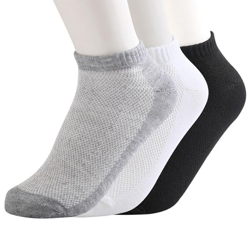 1 paar Sommer männer Solide betroffen Gittergewebe Socken Sport Socken Unsichtbar Atmungs Knöchel Socken Männer Dünne Stiefel Socken