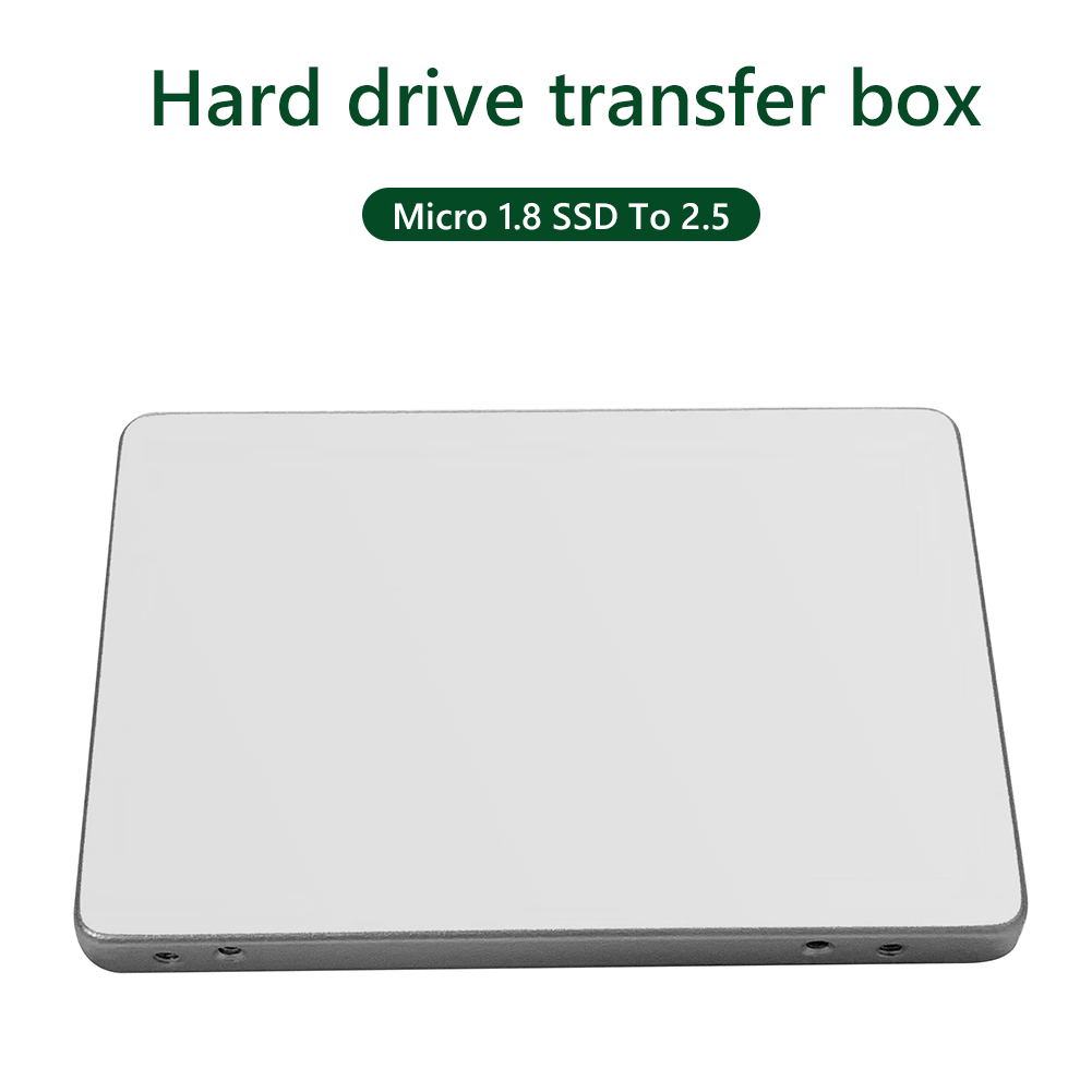 Aluminum Alloy Frosted USATA Micro 1.8 inch SSD to 2.5 inch SATA Adapter Hard Disk Drive Case for Laptop SSD Enclosure Box