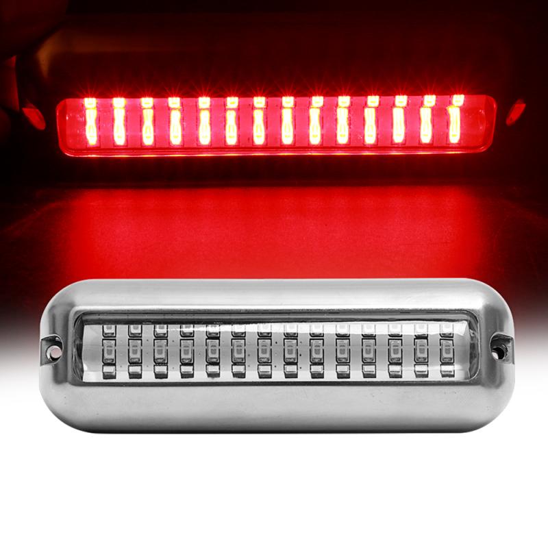 42LED 80W 538LM Stainless Steel Boat Transom Light Underwater Pontoon Marine Ship Boat Accessories Light Waterproof Marine Light