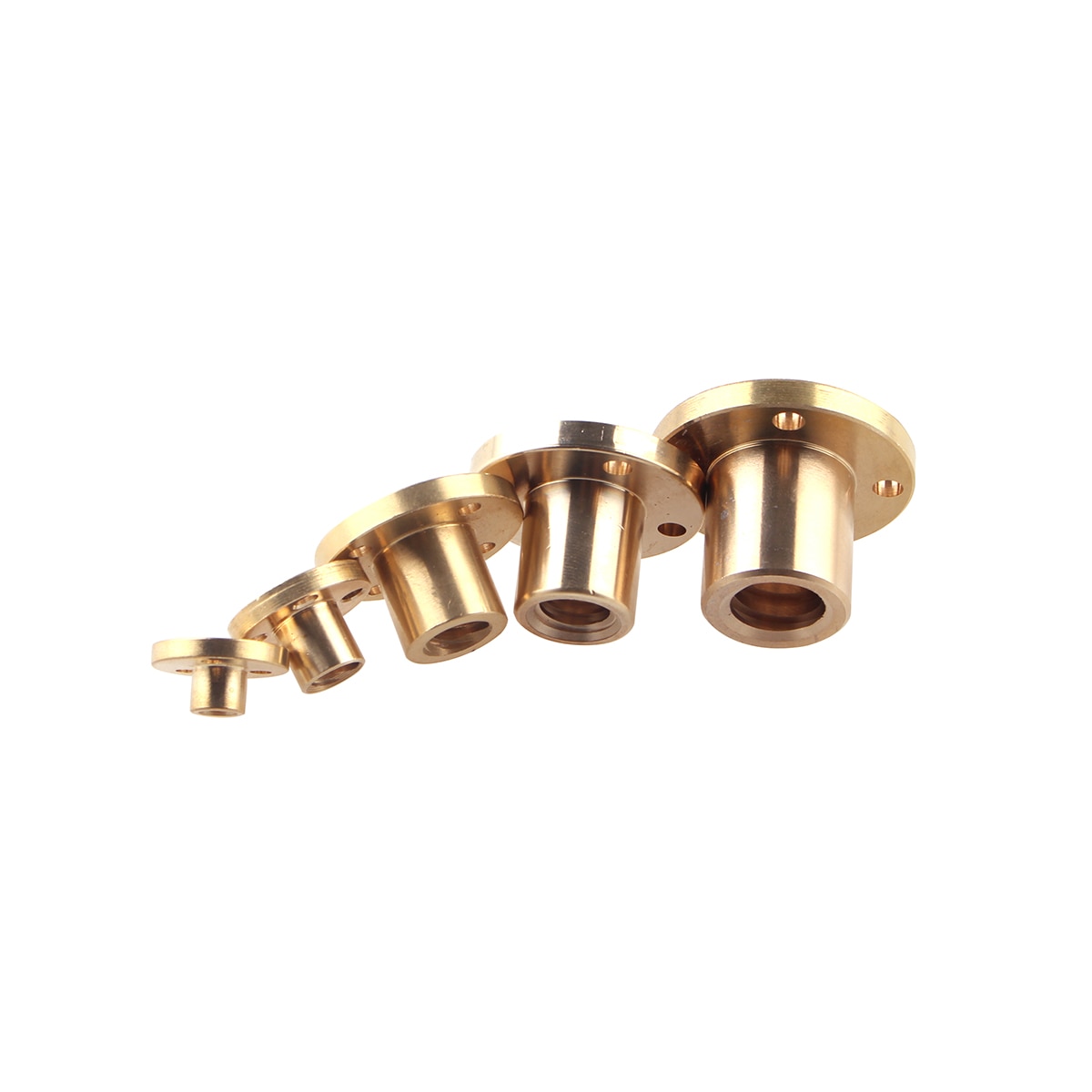 Tuerca de tornillo de plomo T5 T6 T16 T20 1mm/2mm de plomo 1mm/2mm/4mm tuerca de tornillo de plomo de latón para piezas CNC accesorios de impresora 3D