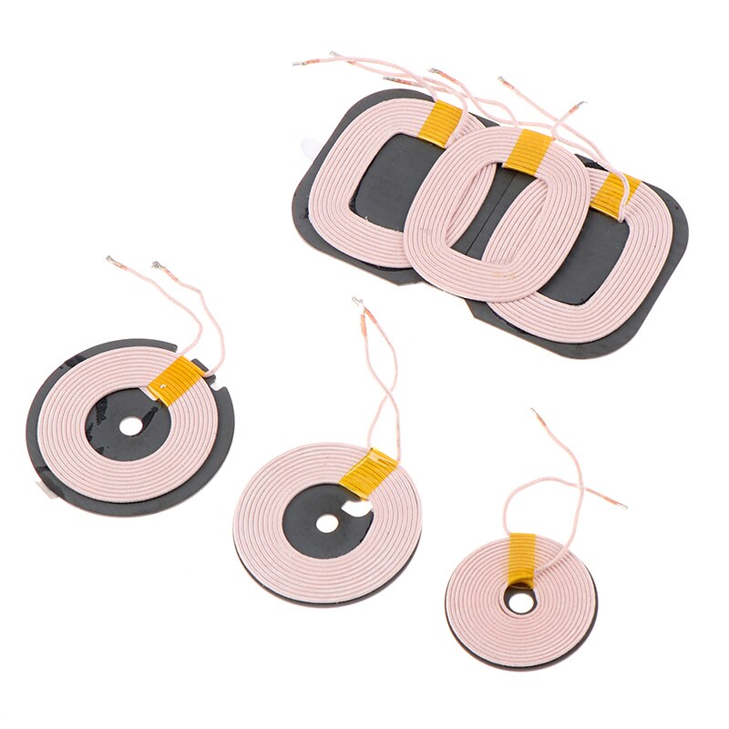 1pz 35/45/50 MILLIMETRI Circolare 10 Gira Bobina Bobina di Induzione per il FAI DA TE Caricatore Senza Fili di Trasmissione Terminale universale QI standard