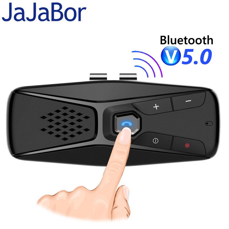 Jajabor Bluetooth Carkit Handsfree Speakerphone Draadloos Met Microfoon Bluetooth 5.0 Automatische Stilgelegd En Auto Aansluiten