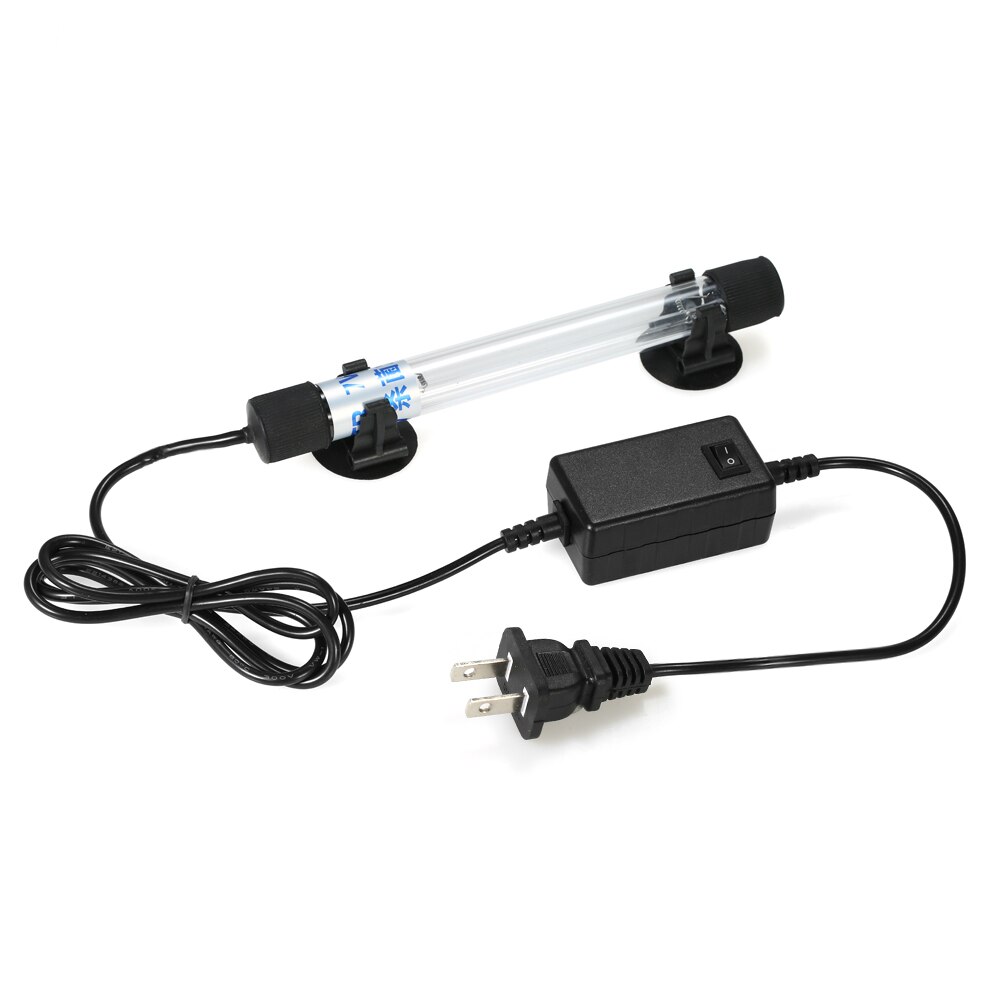 UV Light Lamp Submersible Ultraviolet Sterilizer Water Disinfection for Aquarium Fish Tank Pond Fish Tank Cleaning Tool