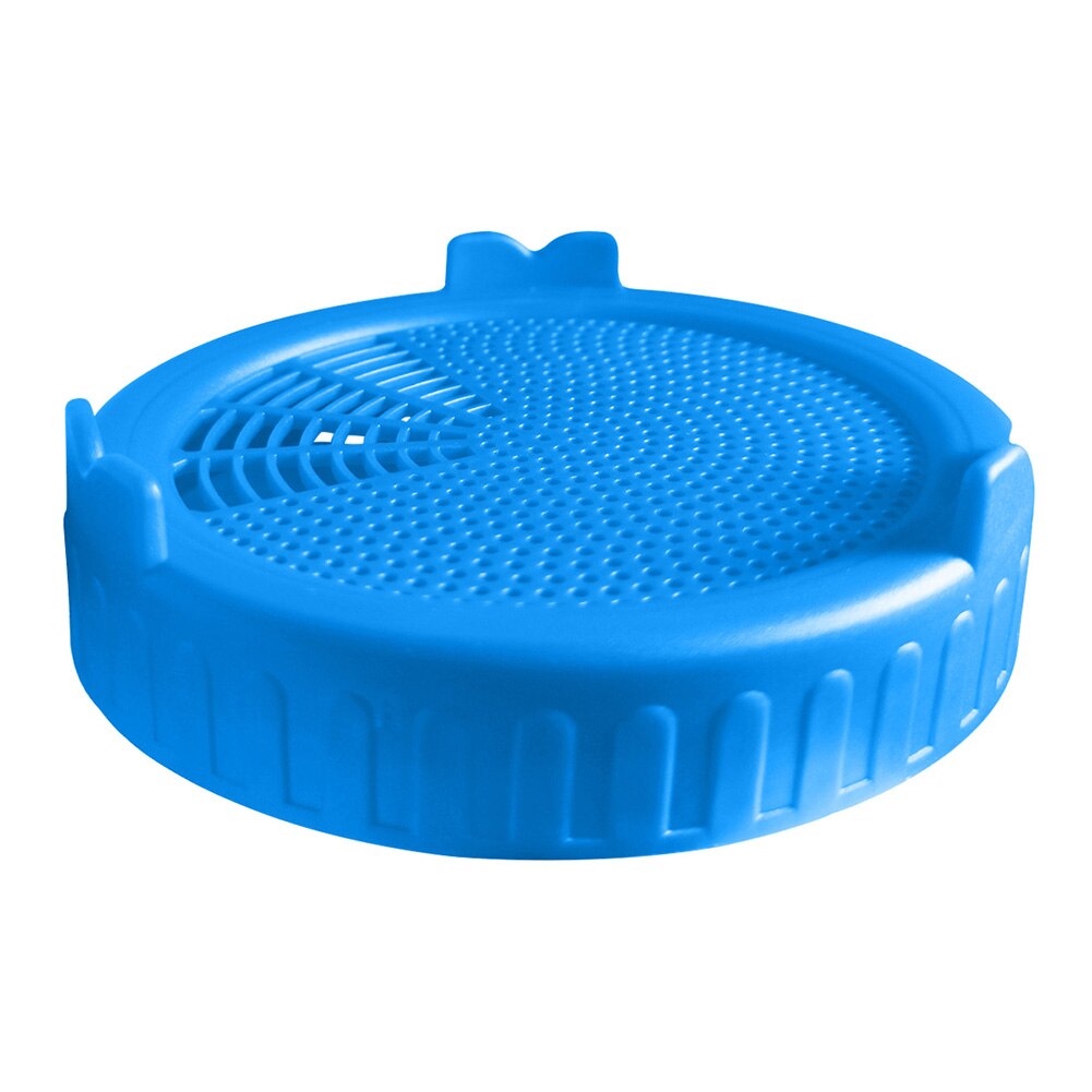 Sprouting Lid Food Grade Mesh Sprout Cover Kit Seed Growing Germination Vegetable Silicone Sealing Ring Lid For Mason Jar: Blue