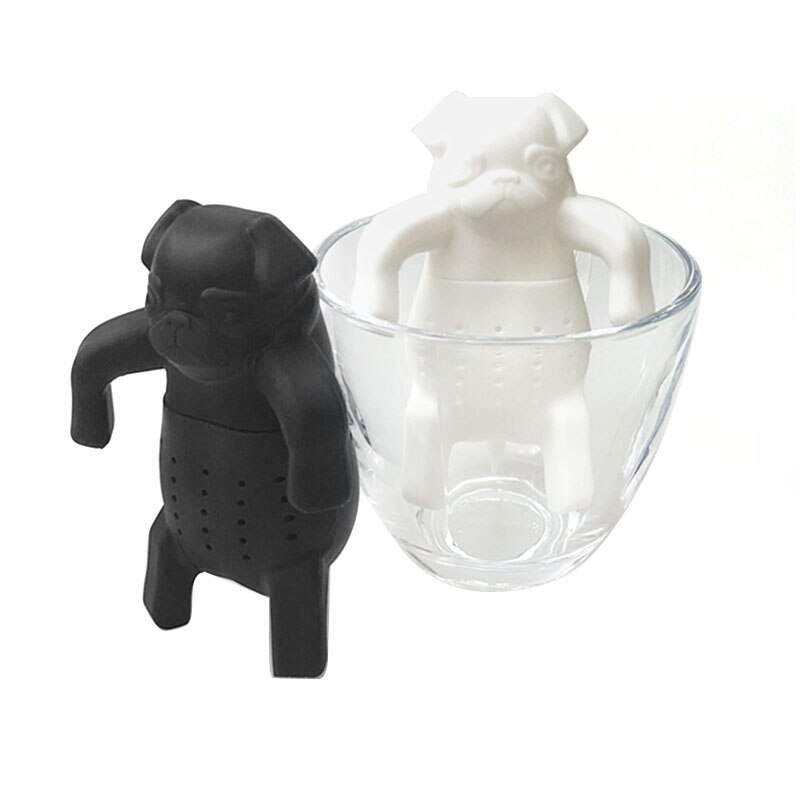 Cute Silicone Dog Tea Infuser Tea Filter Diffuser Reusable Tea Strainer Spice Loose Tea Leaf Herbal Spice Filter