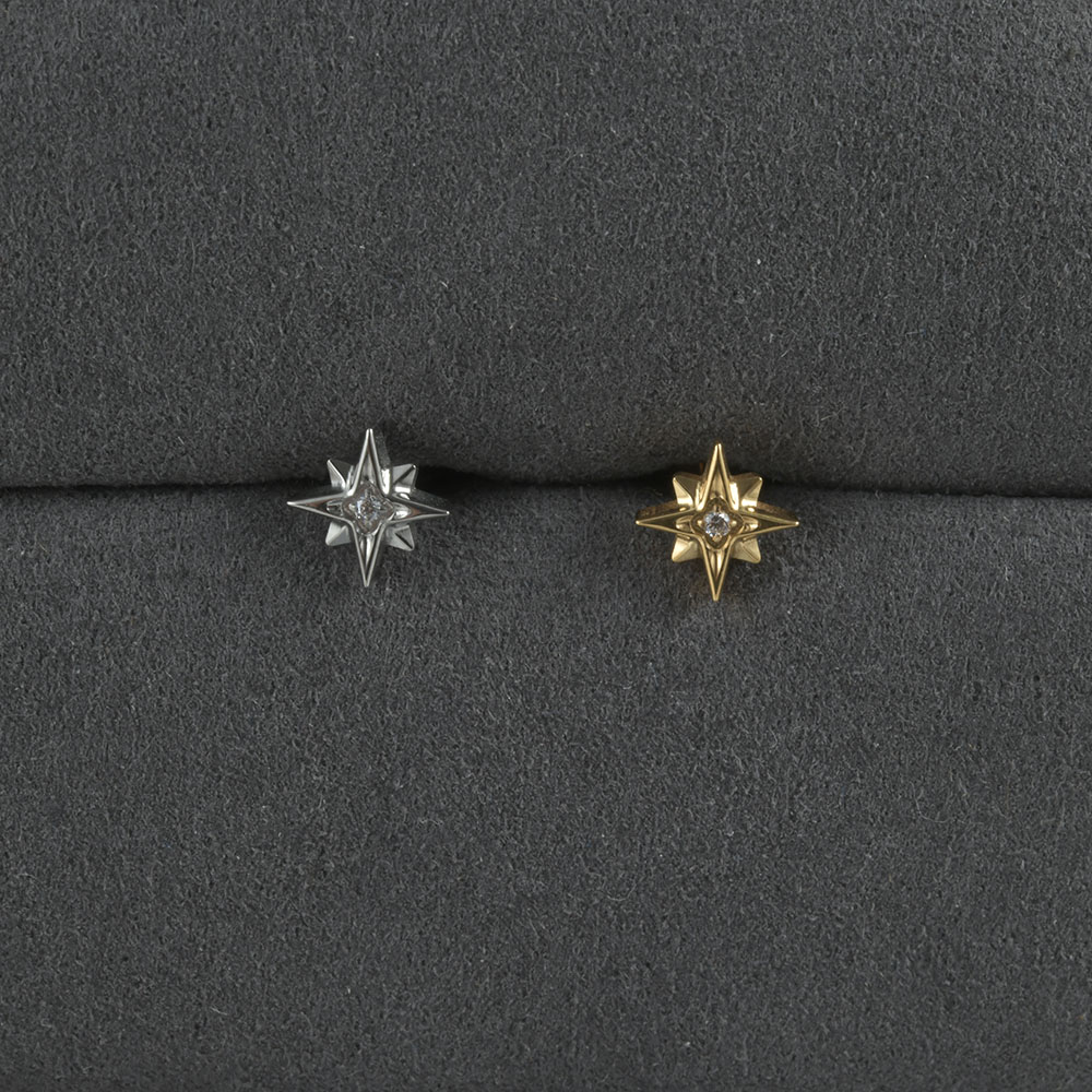 Pendientes de circonita para cartílago de titanio G23, forma redonda de sol, hélice con rosca interna Cz, joyería para Piercing en la oreja, Tragus, Labret, 1 ud.