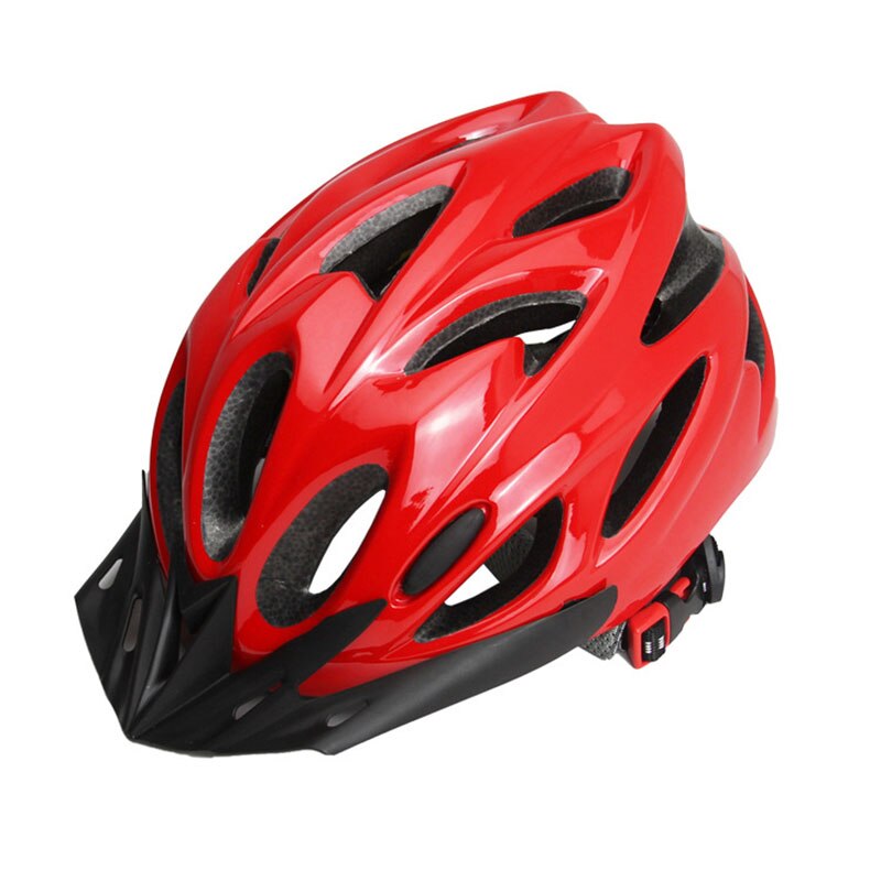Fietshelm Rijden Helm Een Stuk Molding Unisex Security Fietsen Apparatuur Elektrische Auto Super Licht Ademend Eps Foam Pc: red