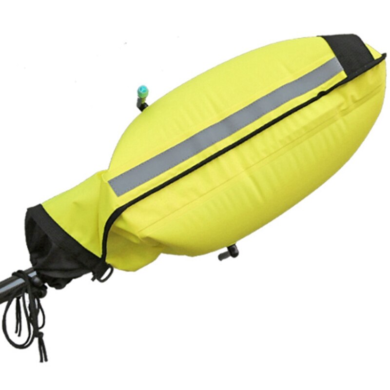 Kajak Opblaasbare Paddle Bag Drijfvermogen Tas Beursgang Zak Peddel Tas Dual-Chambered Paddle Float