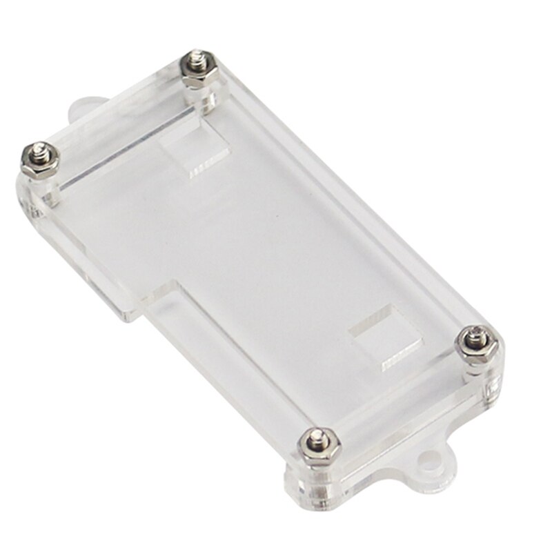 2x Acrylic Case Box Enclosure Shell for Bbc Micro-Bit Kits,Transparent & Red + Transparent
