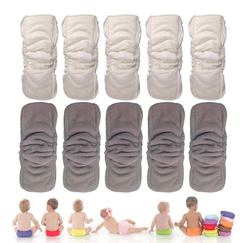 Baby Diapers Bamboo Fiber Reusable Washable Comfortable Diapers Baby Five-layer Bamboo Cotton Drawstring Pad