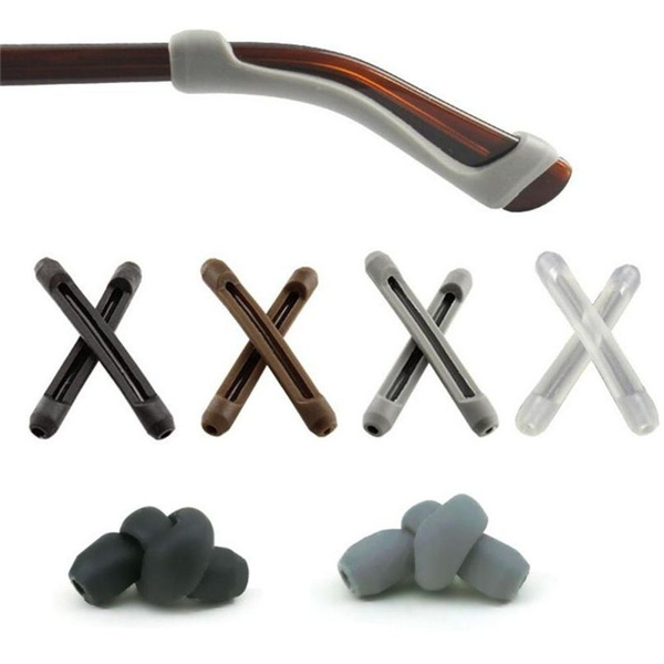 5 Paar rutschfeste Silikon-Brillen-OhrbüGel, rutschfest, elastisch, Komfort-Brillenhalter für Brillen, Sonnenbrillen, Lesebrillen