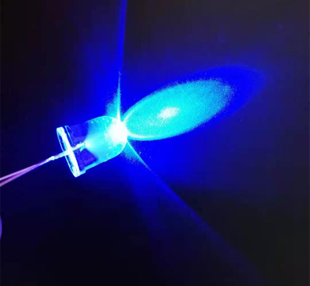 10pcs 10mm Round Top Ultra Super Bright Emitting Diode LED White Red Green Blue Yellow Light Diode Lamp Bulb LED