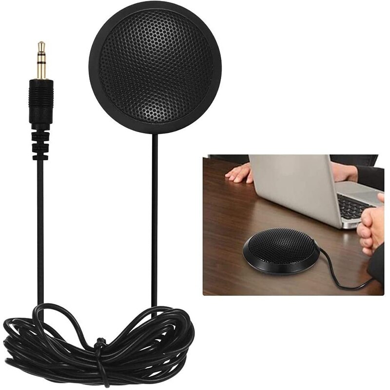 Microphone, Desktop Omni-Directional Microphone with 3.5mm Jack for Computers Laptop