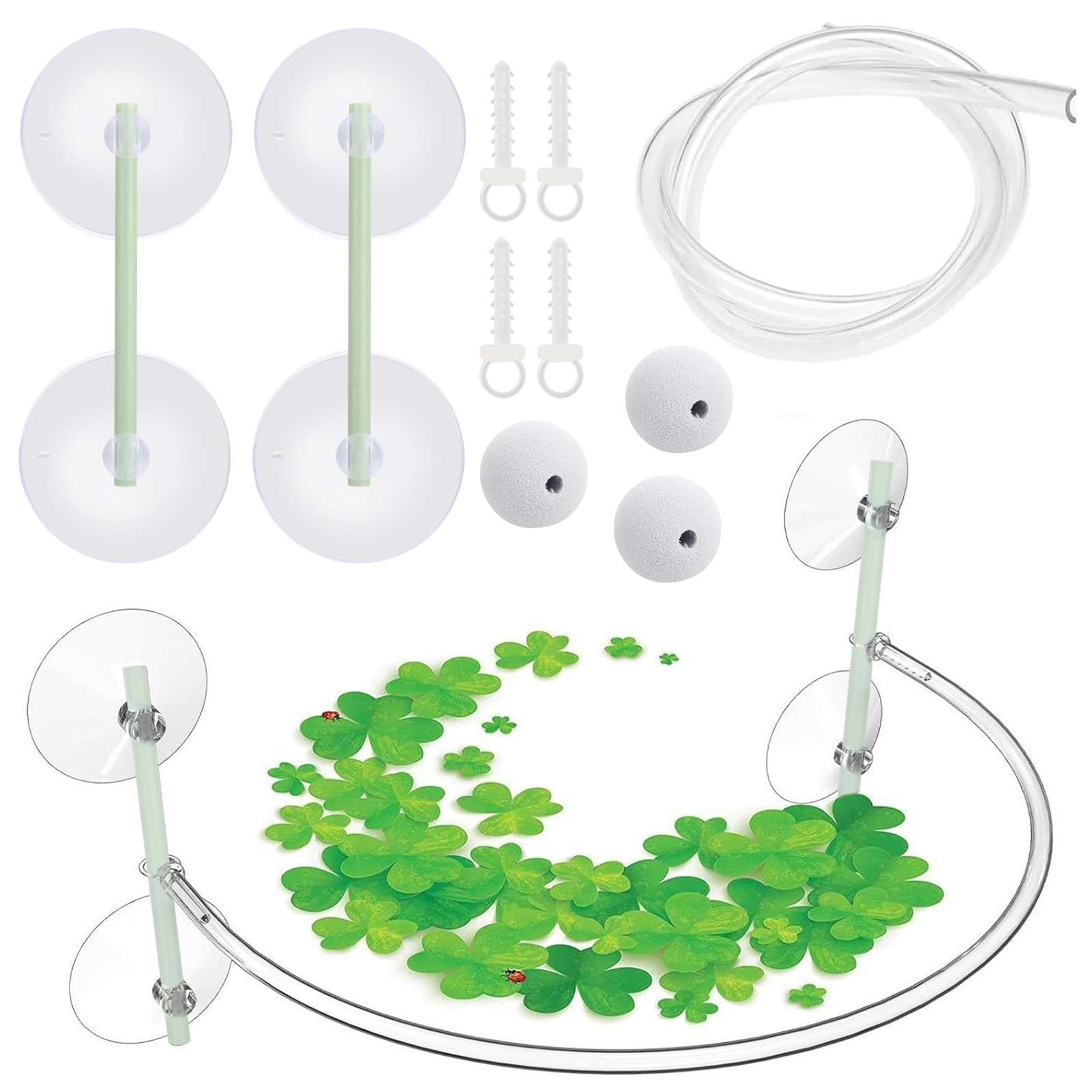 Flytande växtstaket för fisktankar förbättrar akvarievattenstaket växthölje avskiljarslanglängd : 25.6 tum: Default Title