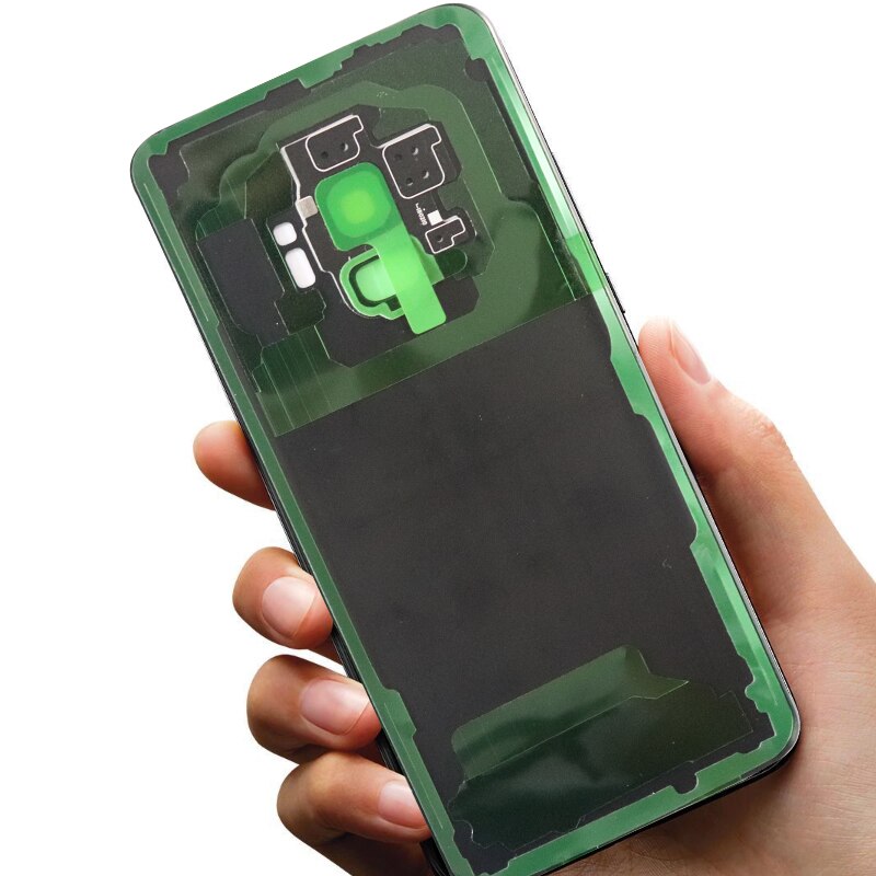 Oryginalna tylna szyba do SAMSUNG Galaxy S9 G960 G960F/S9 + S9 Plus G965 G965F pokrywa baterii obudowa na tył telefonu z obiektywem aparatu