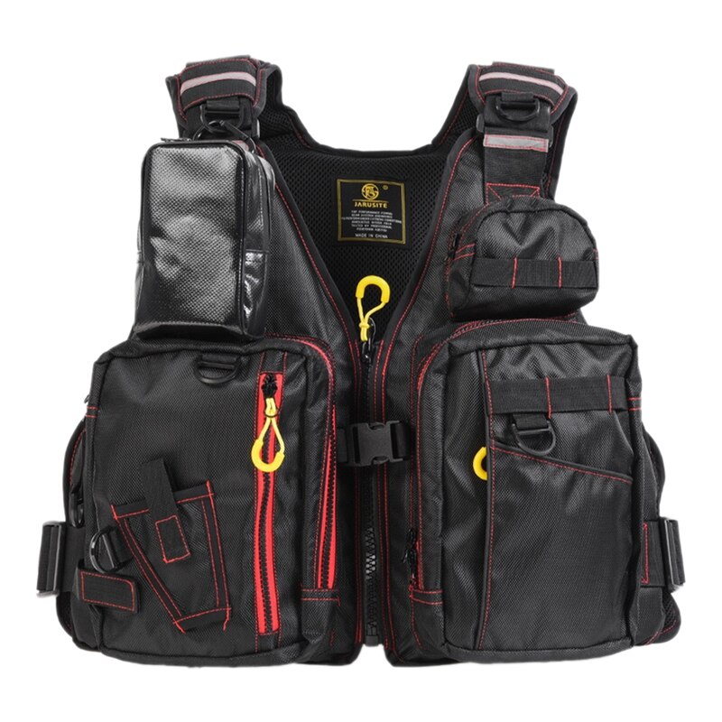 Thickened Fishing Vest Fly Fishing Buoyancy Vest Fishing Gear Outdoor Sport Vest Multi Pockets Buoyancy Safety Jacket: Default Title