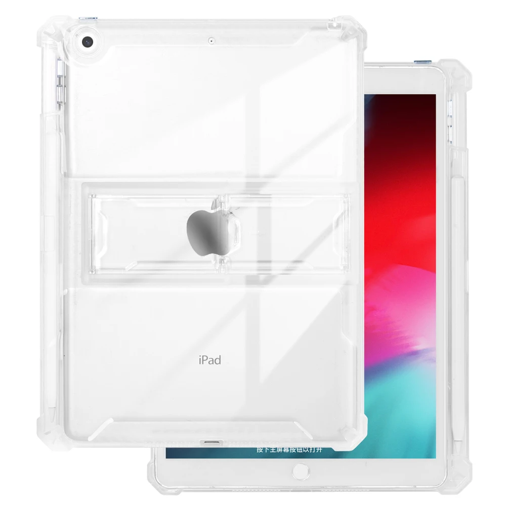For IPad Case Pro 11 10th Generation 10.9 Air 5 4 10.2 7/9th Mini 6 10.5 9.7 5th 6th 12 9 Transparent Cover Funda: WHITE