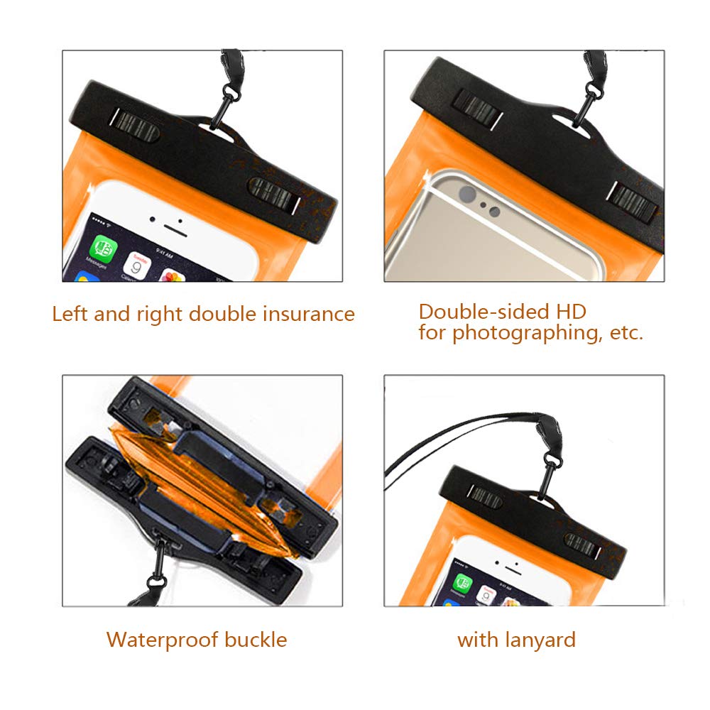 Lanyard Swimming Bag Waterproof Mobile Phone Pouch Smartphone Sealed Pack Swimming Pool Beach On Sea Diving Storage Bag