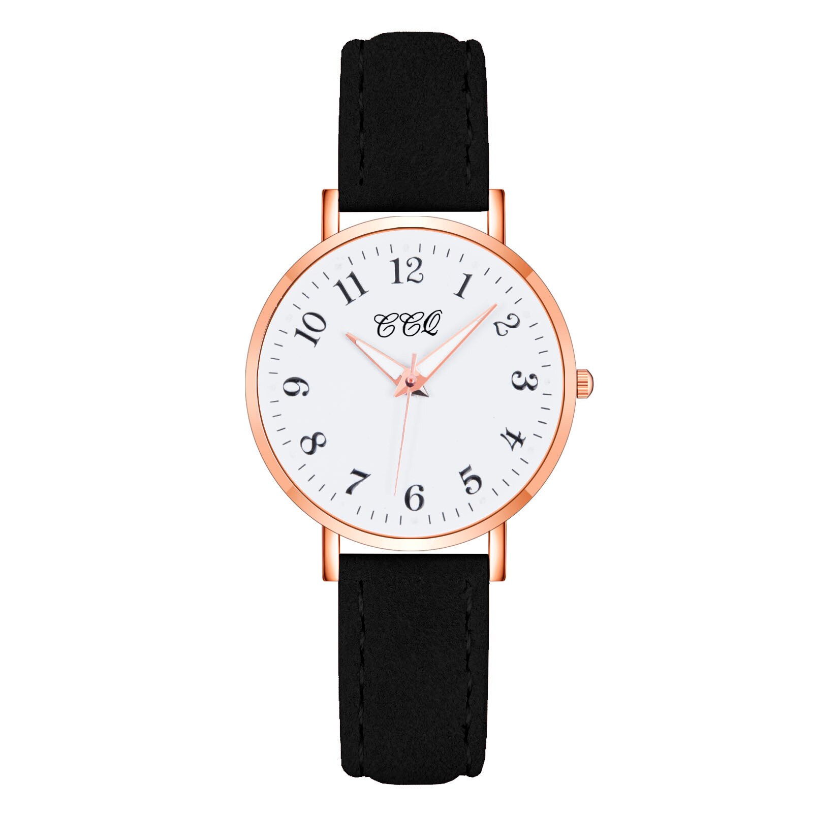 Horloges Vrouwen Mode Horloge Ccq Mode Populaire Dames Casual Quartz Horloge Lederen Band Horloge Luxe: A