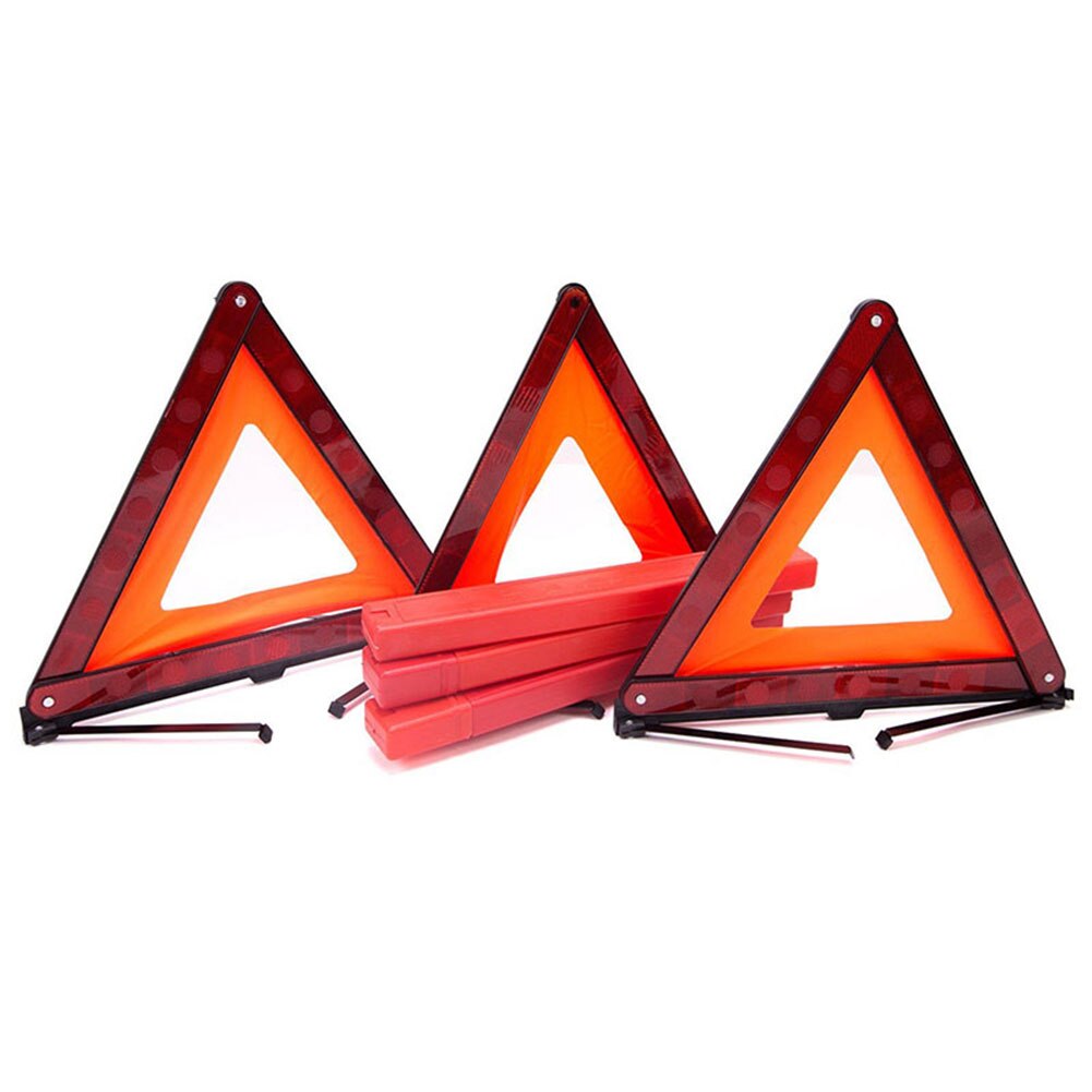 3Pcs Early Warning Road Safety Triangular Kit Reflective Sign Emergency Signals XR657