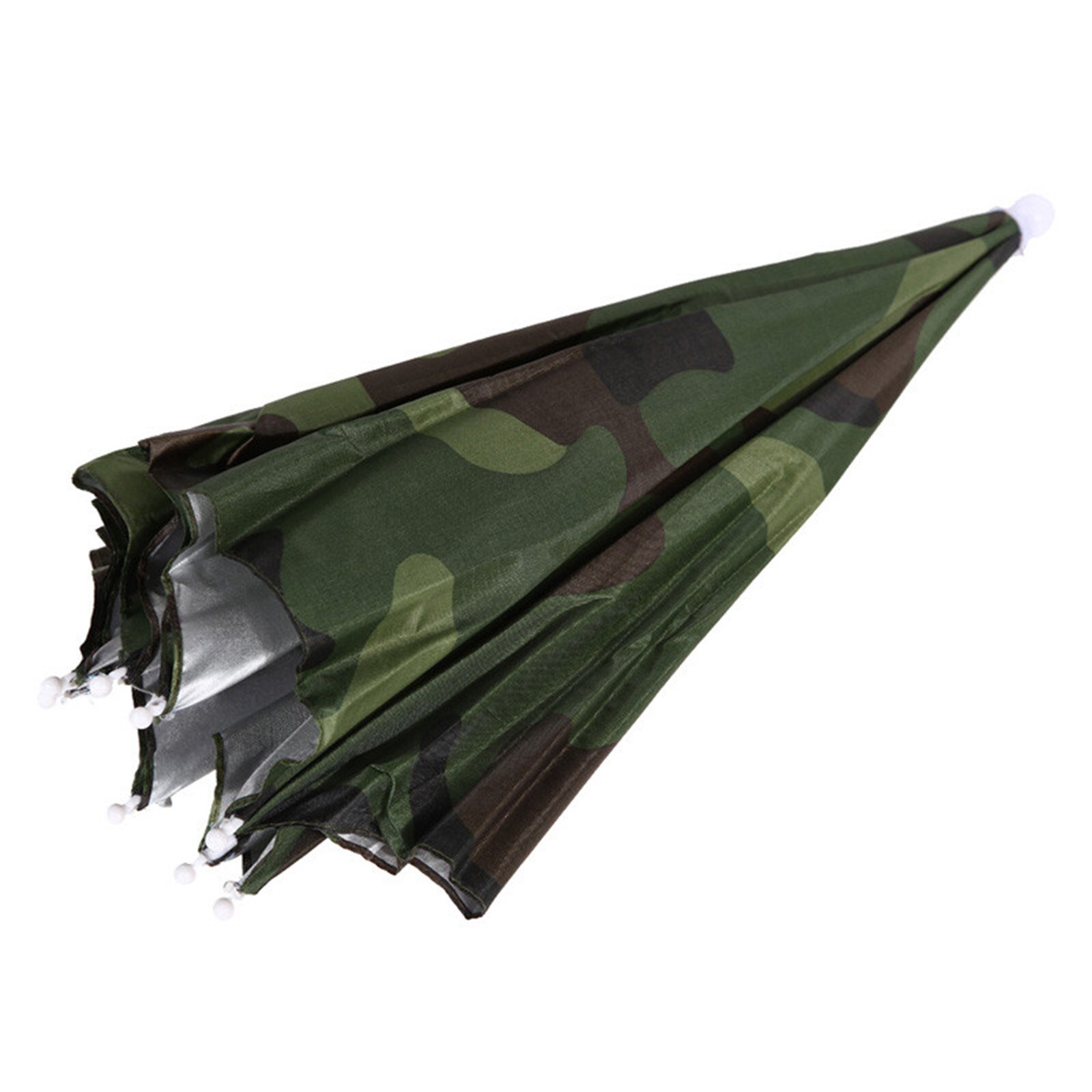 Kleurrijke/camouflage paraplu hoed pet vispet zonnescherm kamperen wandelen buiten parasol paraplu hoed pet buiten kamperen vissen: Camouflage