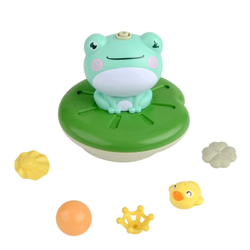 Water Play Toy Spray Water Shower Swim Pool Bathing Game Cute Frog Waterproof Electric For Kids Educational Bath Toy: A