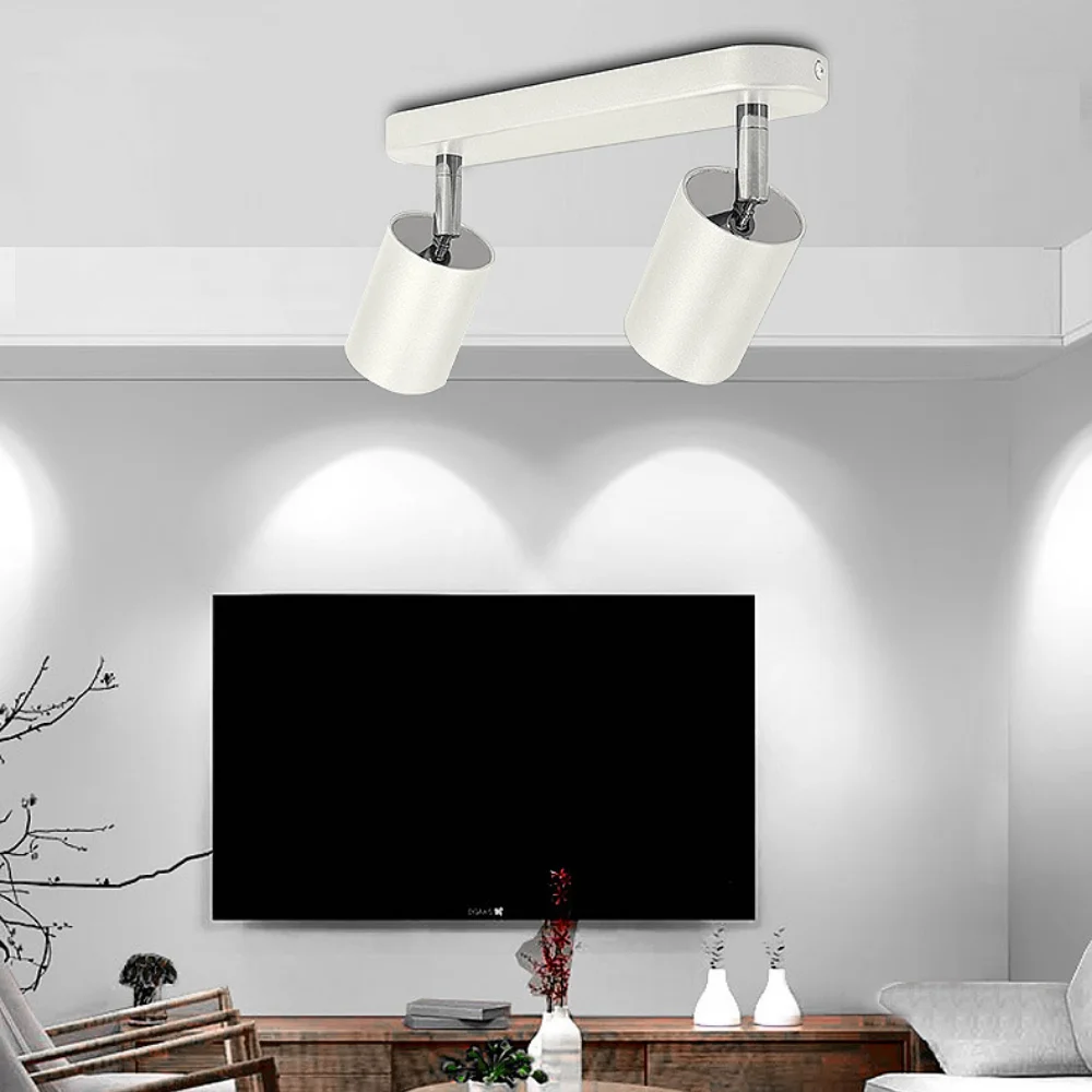 Heldere Installatie Plafond Anti-Glare Triple Heads Ronde Streep Schijnwerpers Slaapkamer Restaurant Lampen Omgevingsverlichting Downlights