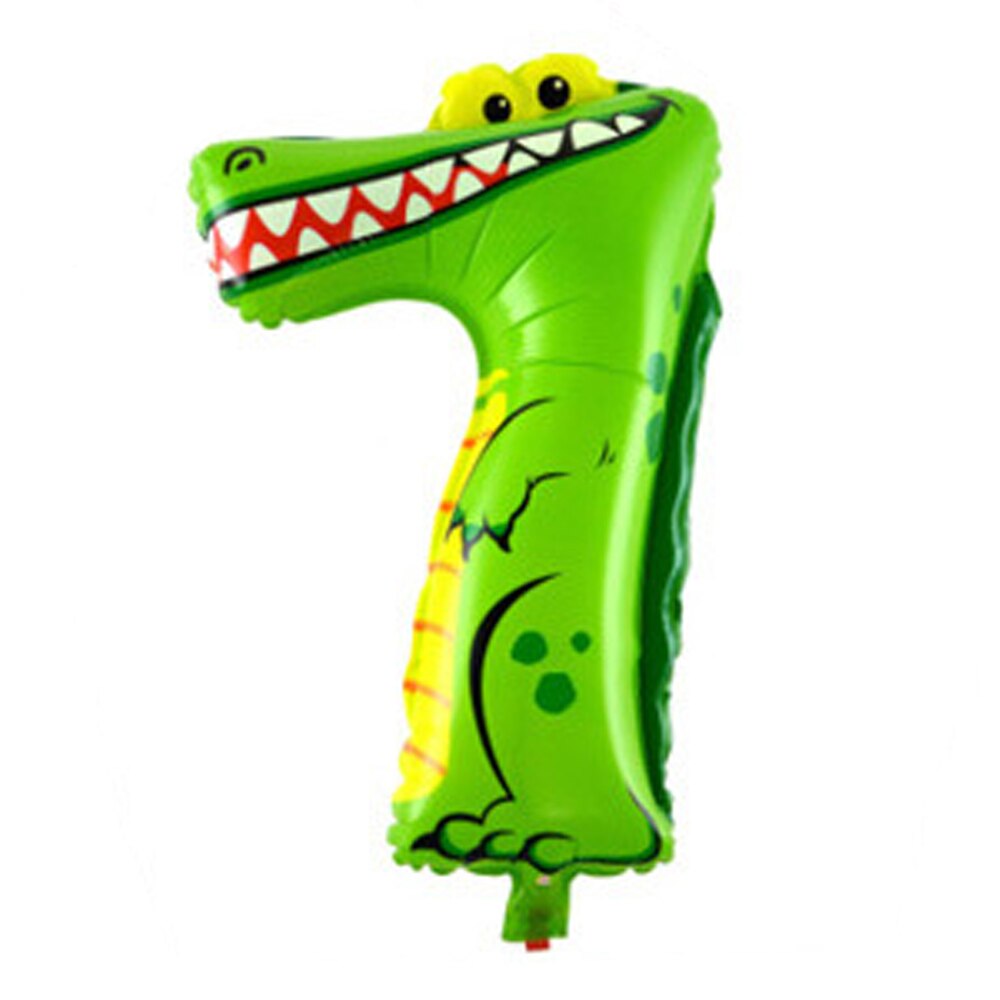 2 Stuks Animal Nummer Folie Opblaasbare Ballon Bruiloft Gelukkige Verjaardag Ballonnen Party Decor Kids Kinderen Speelgoed: 7