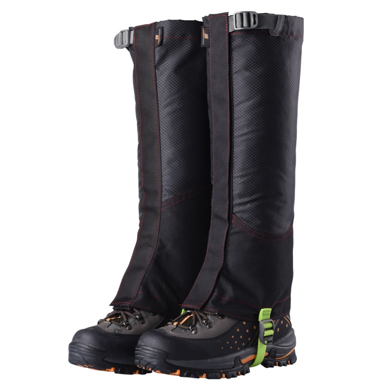 Multi-function Outdoor Mountaineering Legging Gaiter Hiking Trekking Snow Gaiters Dust Cover Leggings Waterproof Covers WW85: Black